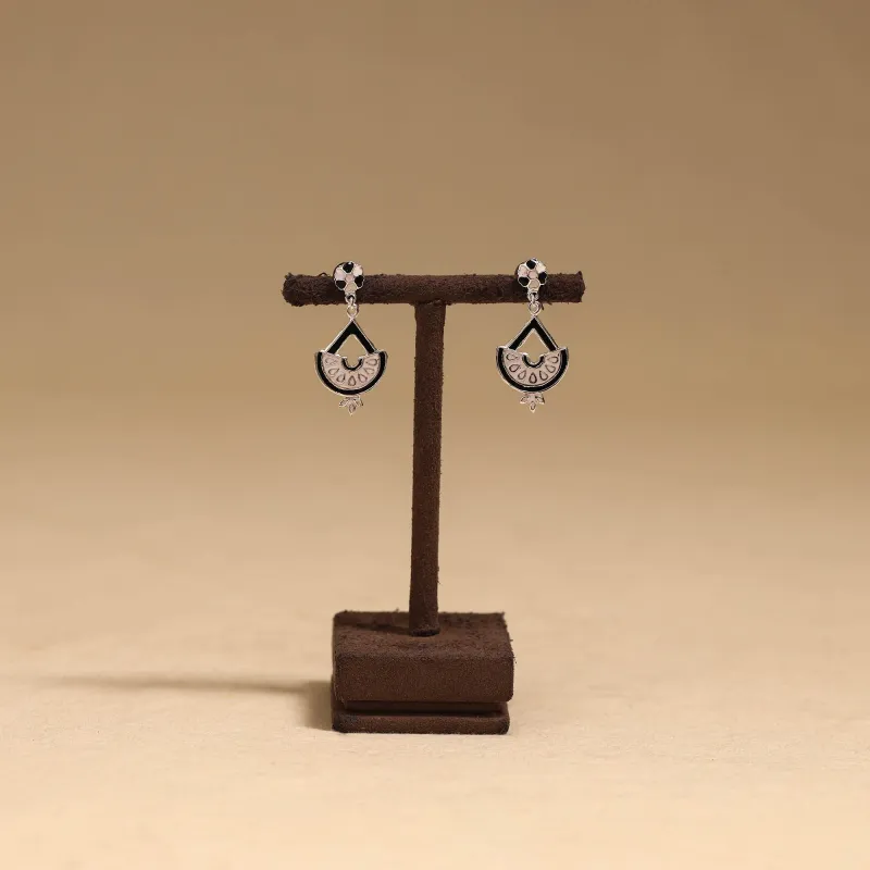 Beige - Handcrafted Paka Meenakari Earrings 85 made by Itokri