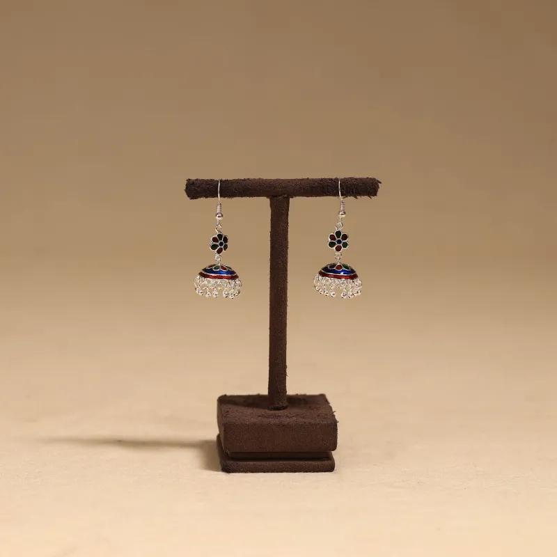 Multicolor - Handcrafted Paka Meenakari Jhumki Earrings 51 made by Itokri