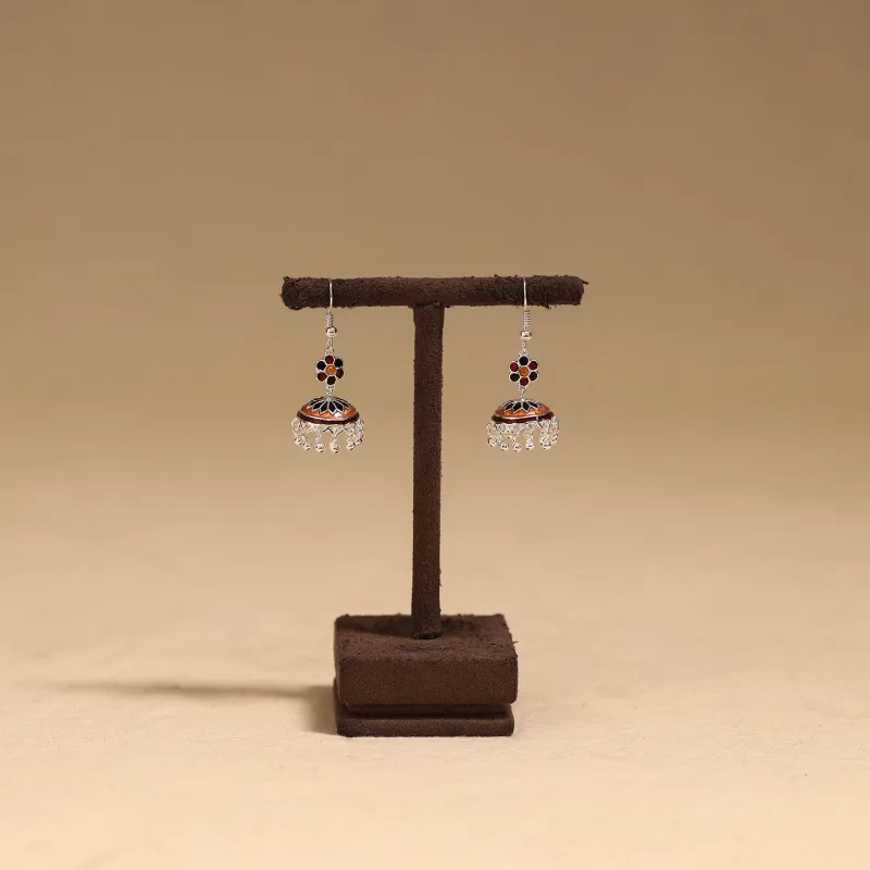 Multicolor - Handcrafted Paka Meenakari Jhumki Earrings 44 made by Itokri