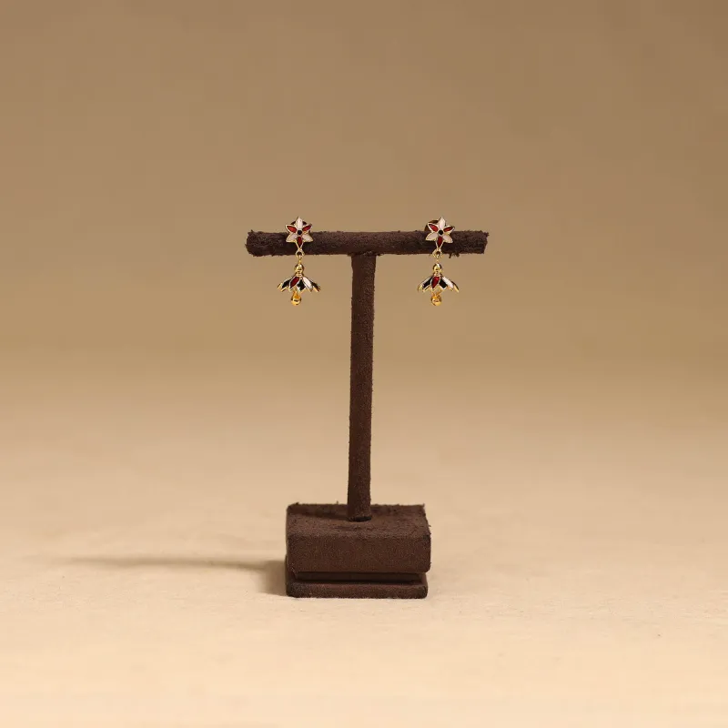 Multicolor - Handcrafted Paka Meenakari Earrings 131 made by Itokri