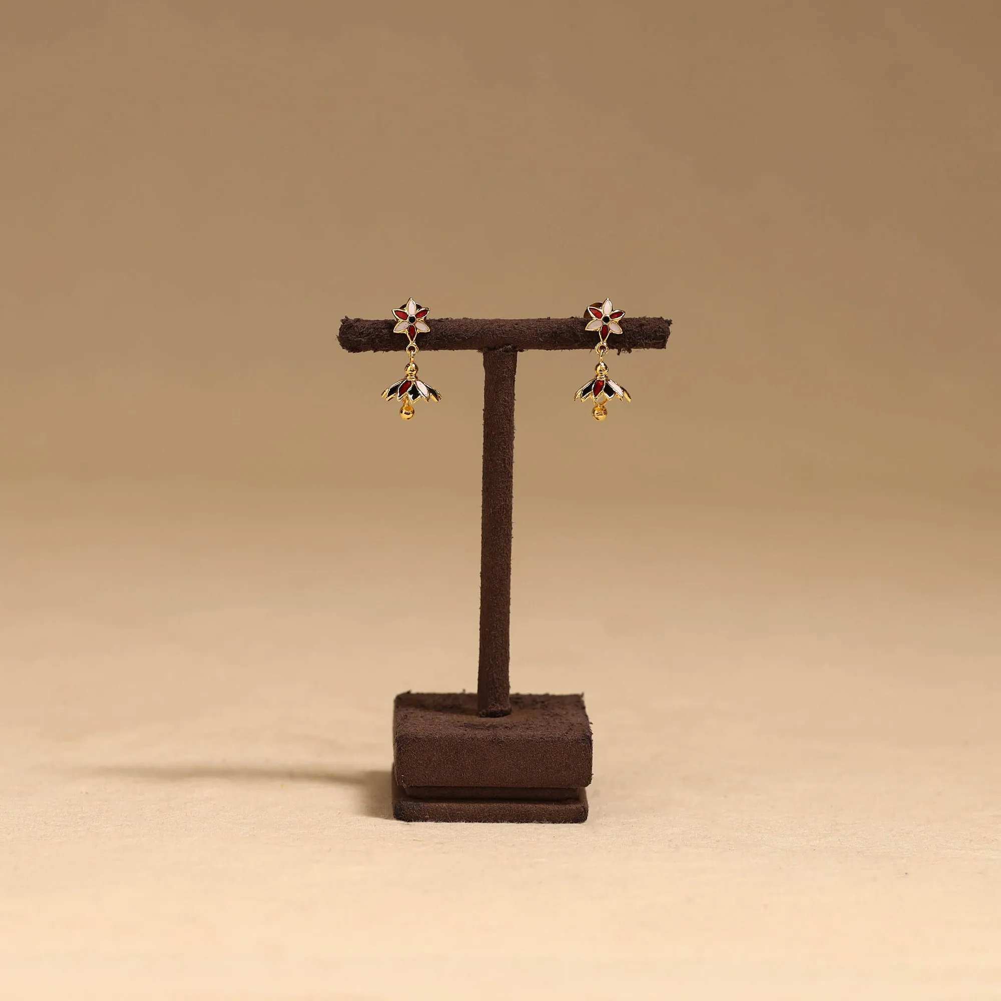 Multicolor - Handcrafted Paka Meenakari Earrings 131 sold by Itokri