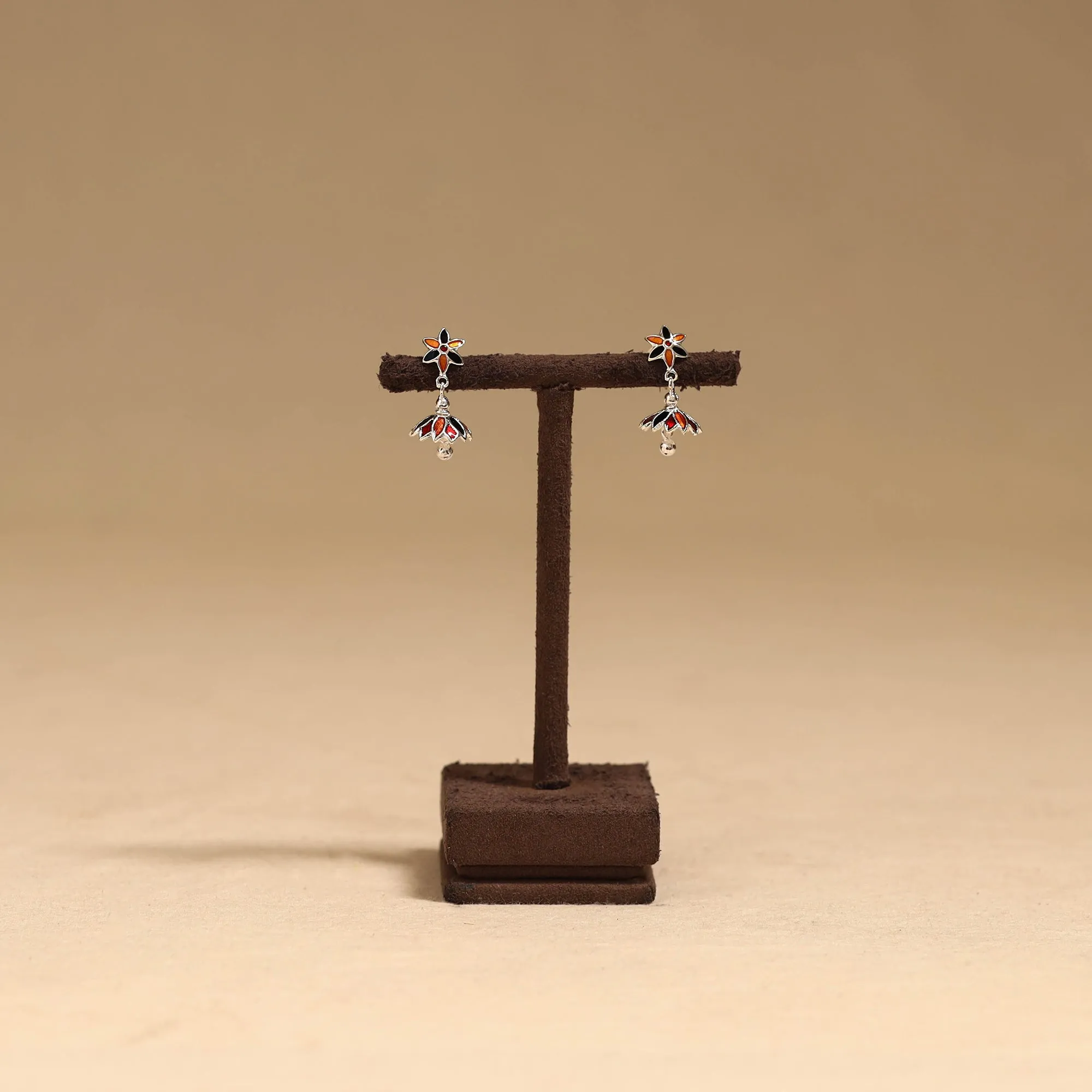 Multicolor - Handcrafted Paka Meenakari Earrings 118 sold by Itokri