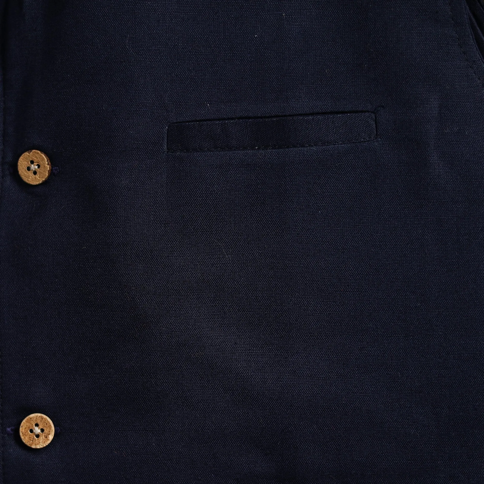 Blue - Flex Cotton Men Plain Nehru Jacket 03 sold by Itokri product image thumbnail 4