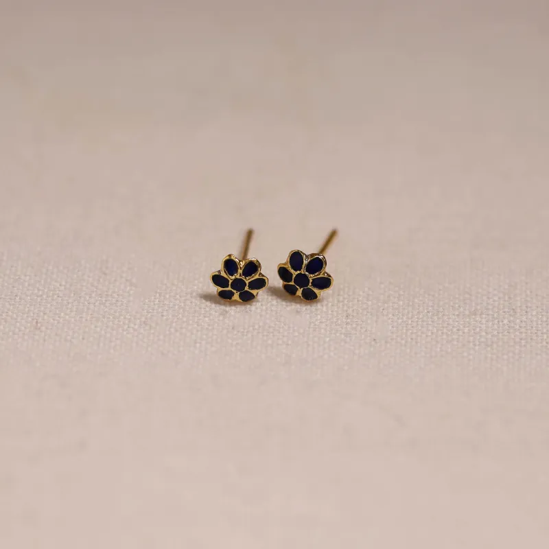 Blue - Handcrafted Paka Meenakari Stud Earrings 10 made by Itokri