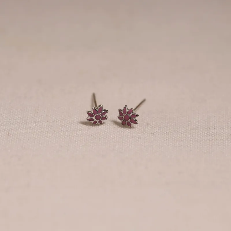 Handcrafted Paka Meenakari Stud Earrings 06 sold by Itokri