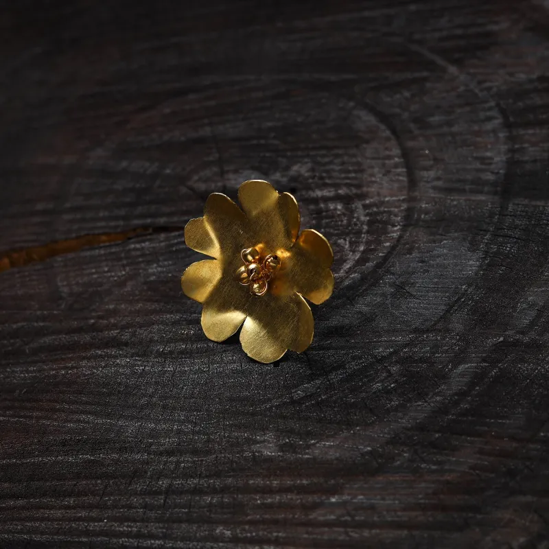 Yellow - Brass Metal Handcrafted Ring 02 made by Itokri