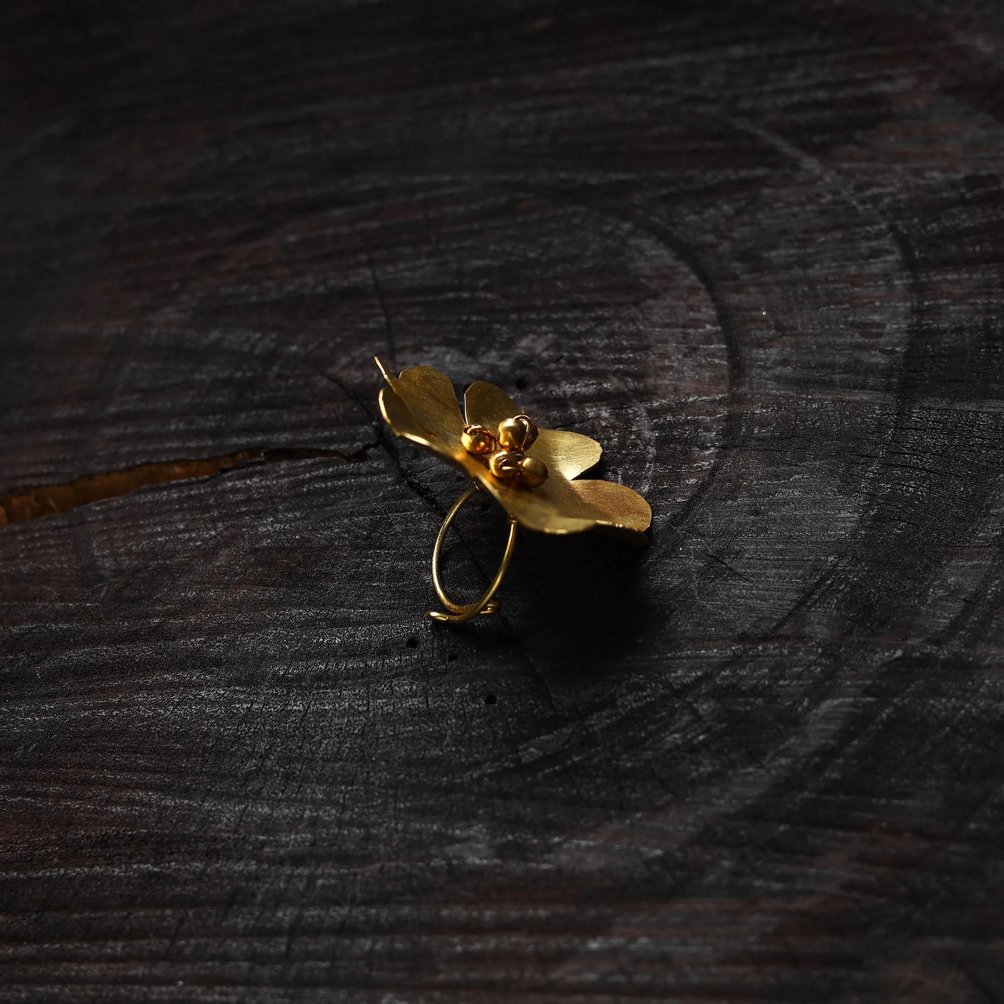 Yellow - Brass Metal Handcrafted Ring 02 sold by Itokri product image thumbnail 2