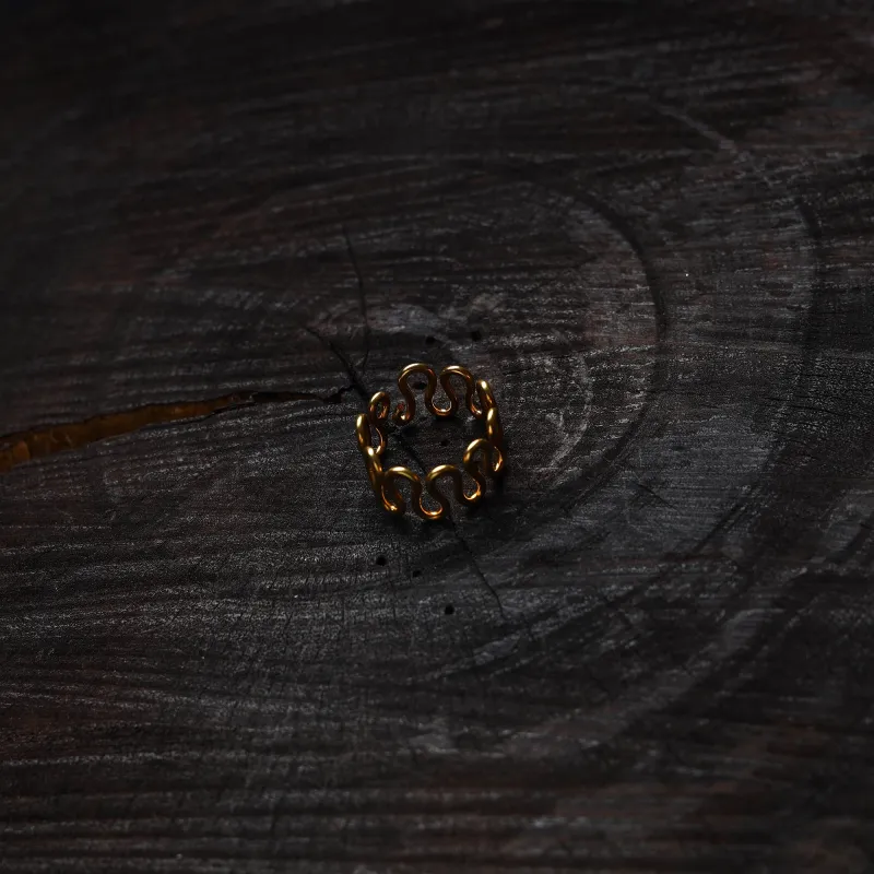 Yellow - Brass Metal Handcrafted Ring 10 made by Itokri