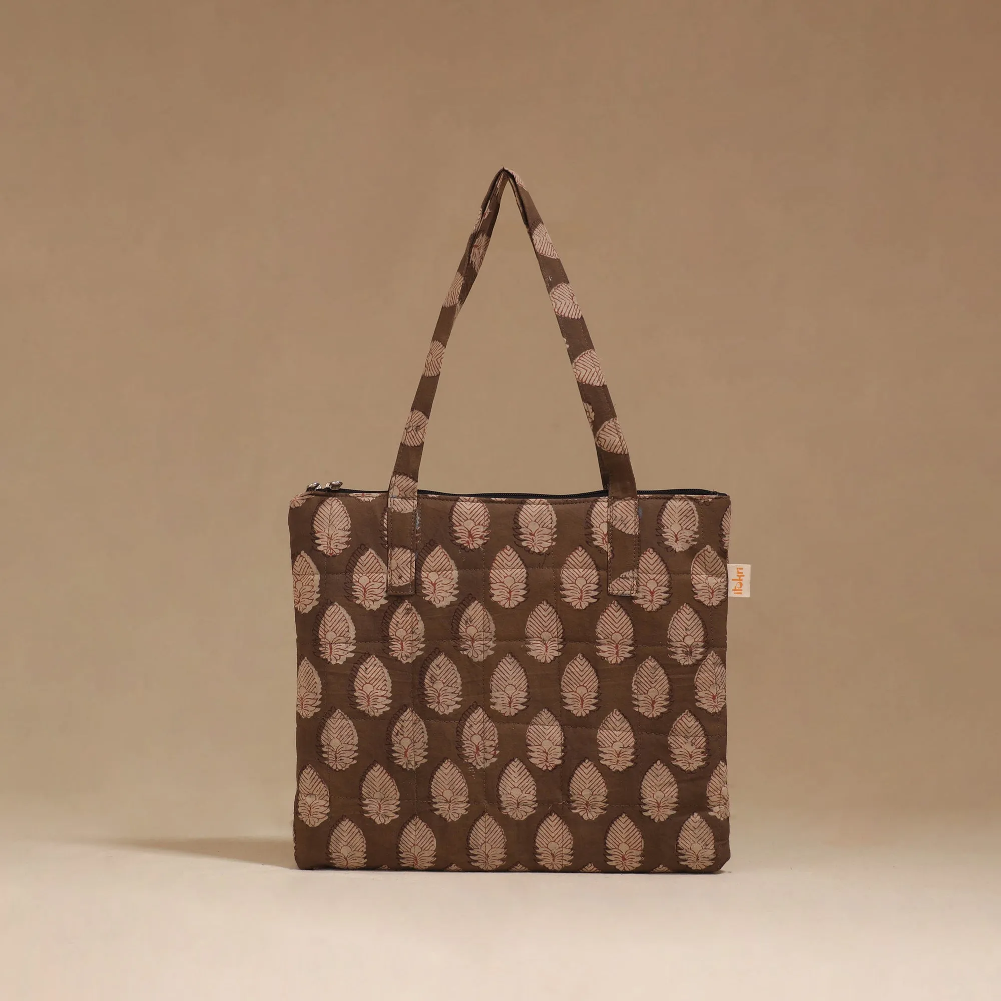 Brown - Handcrafted Quilted Handbag 63 sold by Itokri