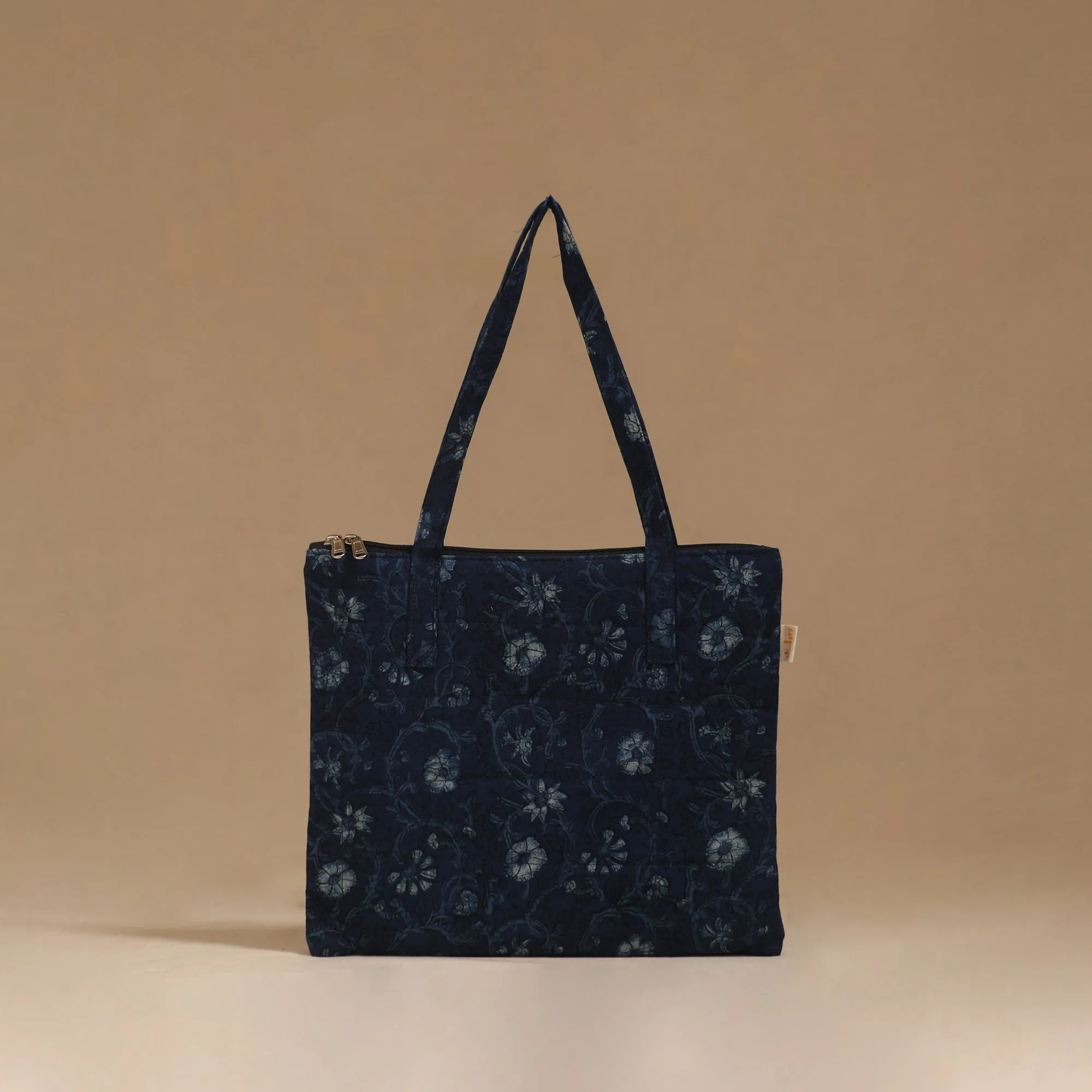 Blue - Handcrafted Quilted Handbag 107 sold by Itokri
