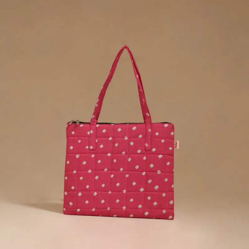 Pink - Handcrafted Quilted Handbag 96 made by Itokri