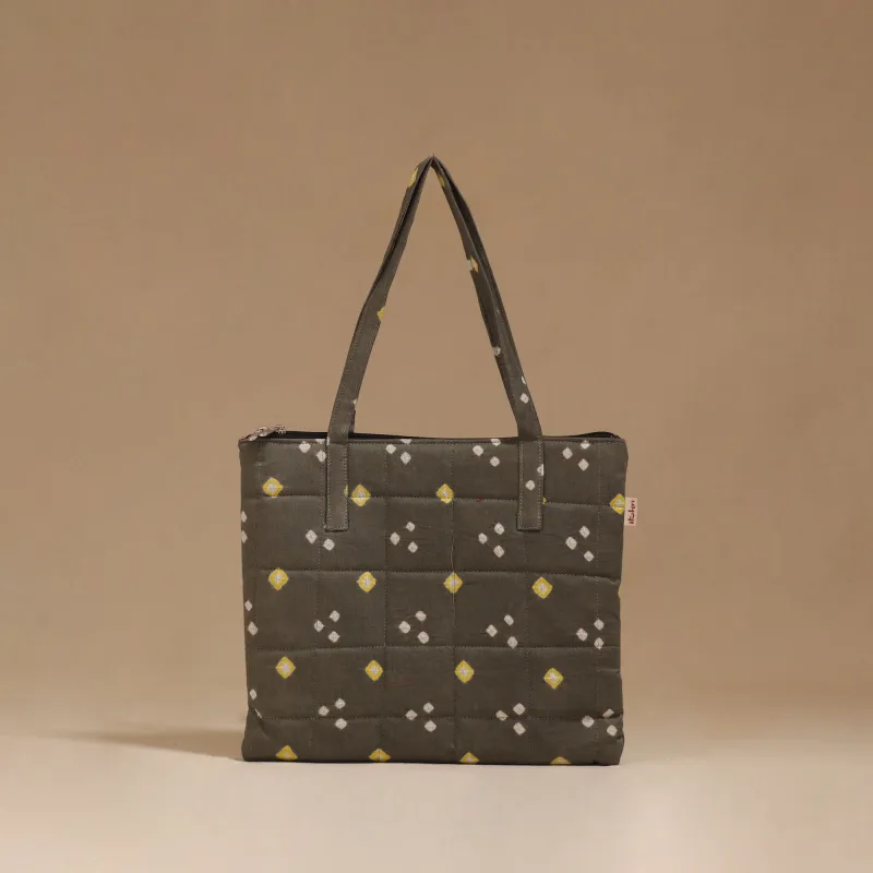 Grey - Handcrafted Quilted Handbag 86 sold by Itokri