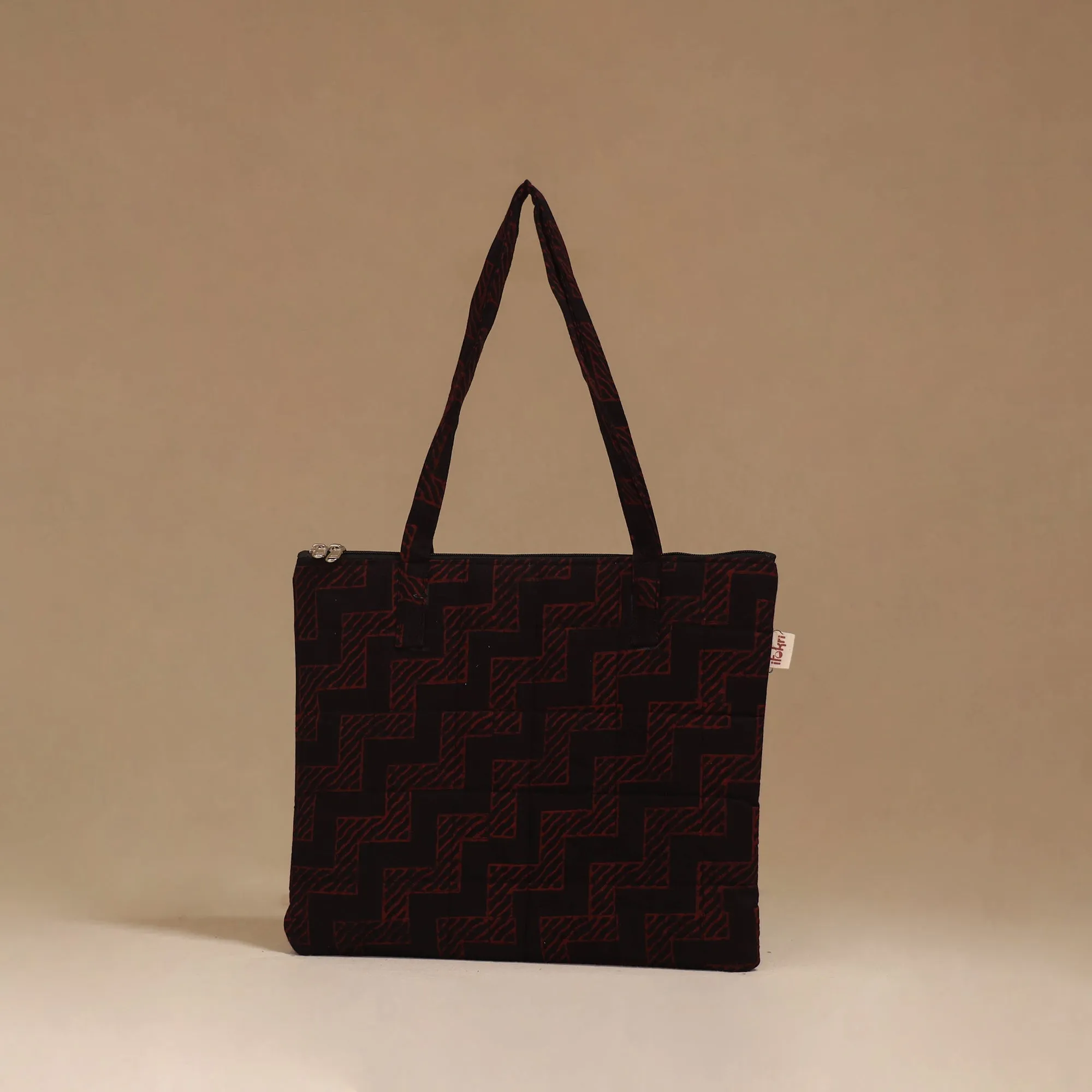 Black - Handcrafted Quilted Handbag 80 sold by Itokri product image thumbnail 2