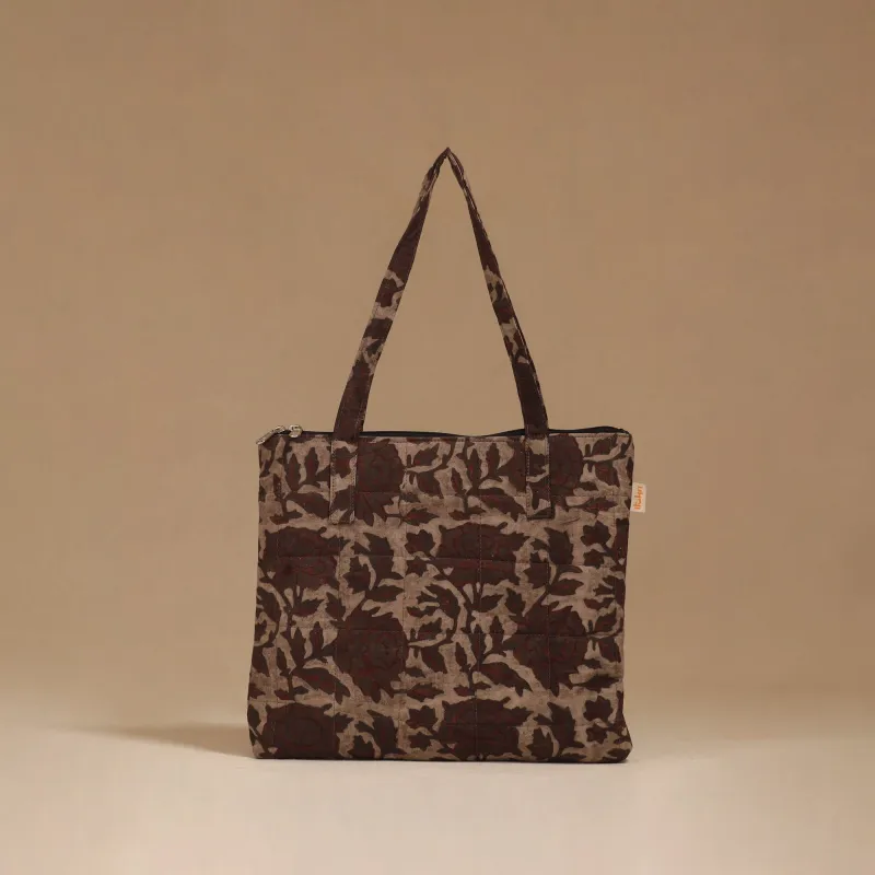 Brown - Handcrafted Quilted Handbag 74 sold by Itokri