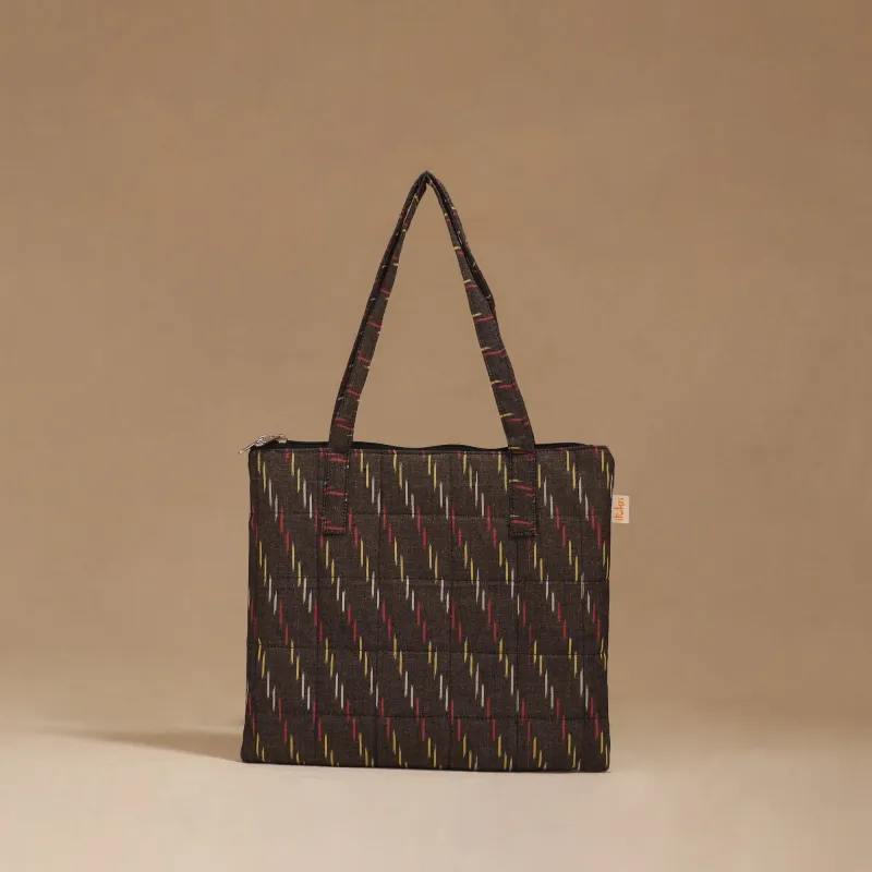 Brown - Handcrafted Quilted Handbag 59 made by Itokri