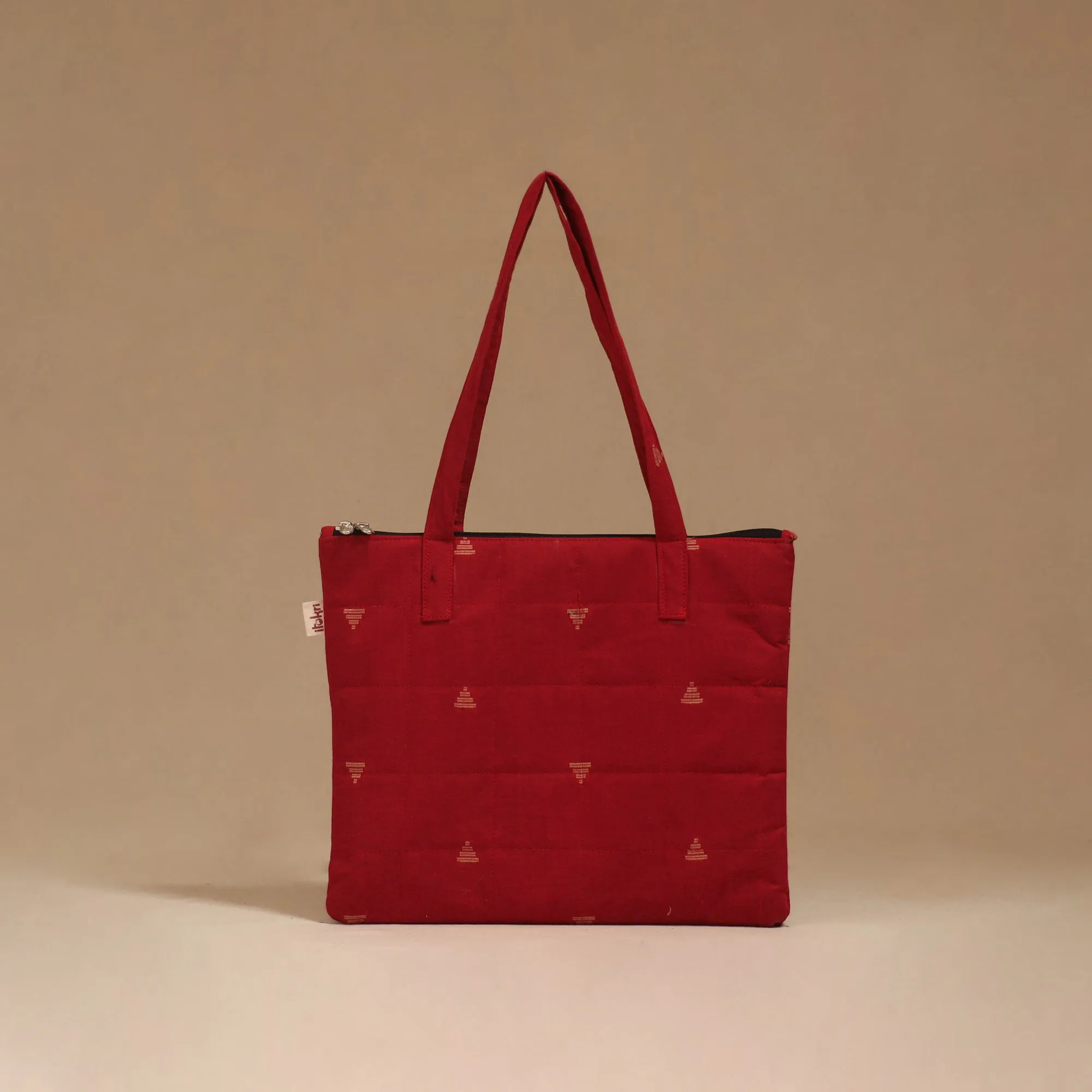 Red - Handcrafted Quilted Handbag 52 sold by Itokri