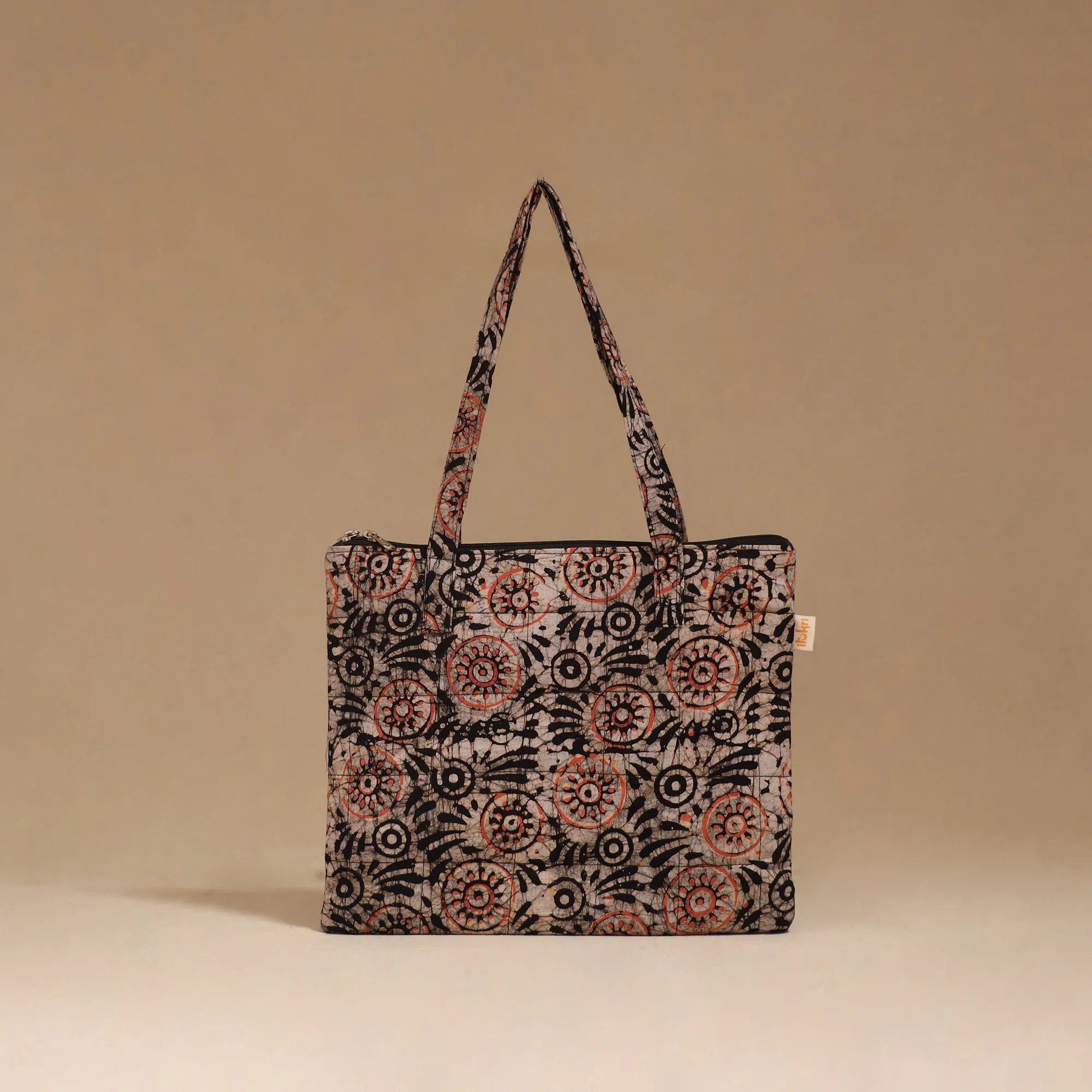 Brown - Handcrafted Quilted Handbag 49 sold by Itokri