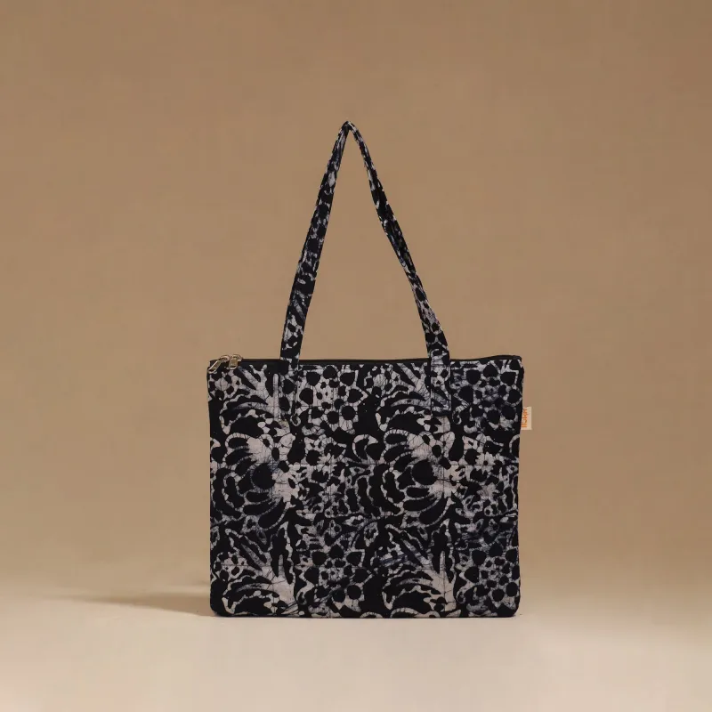 Blue - Handcrafted Quilted Handbag 43 sold by Itokri