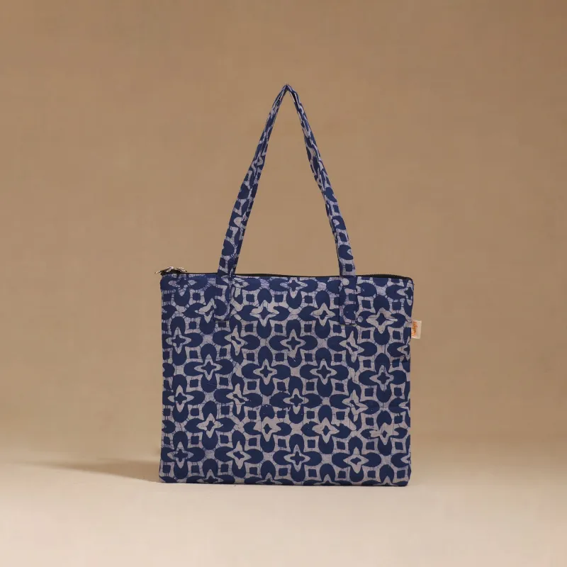 Blue - Handcrafted Quilted Handbag 38 made by Itokri
