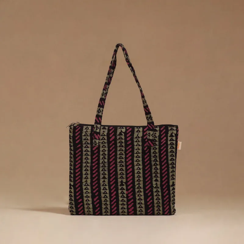 Black - Handcrafted Quilted Handbag 33 sold by Itokri