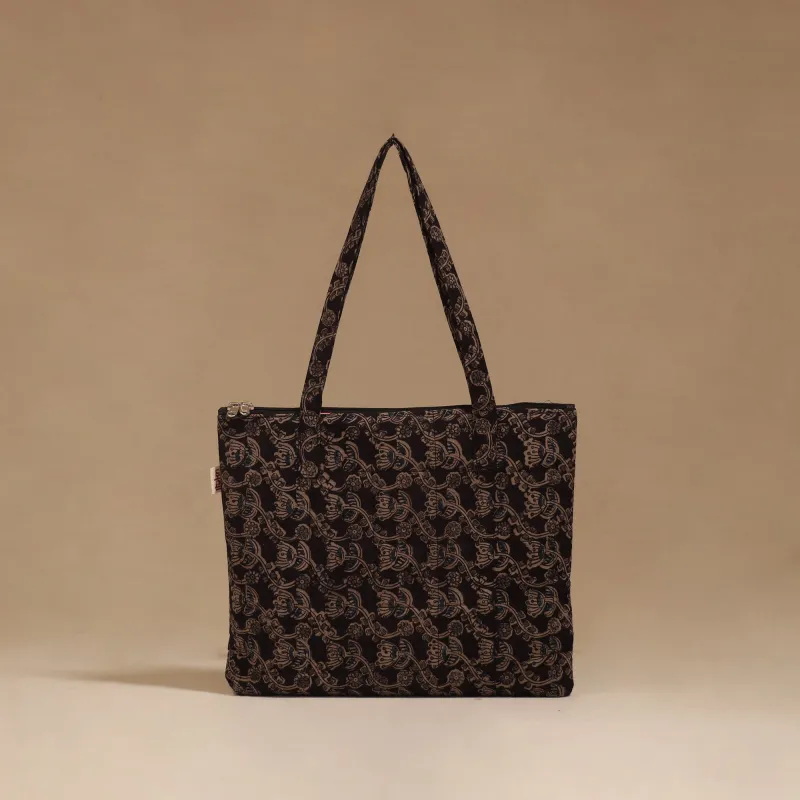 Black - Handcrafted Quilted Handbag 22 sold by Itokri