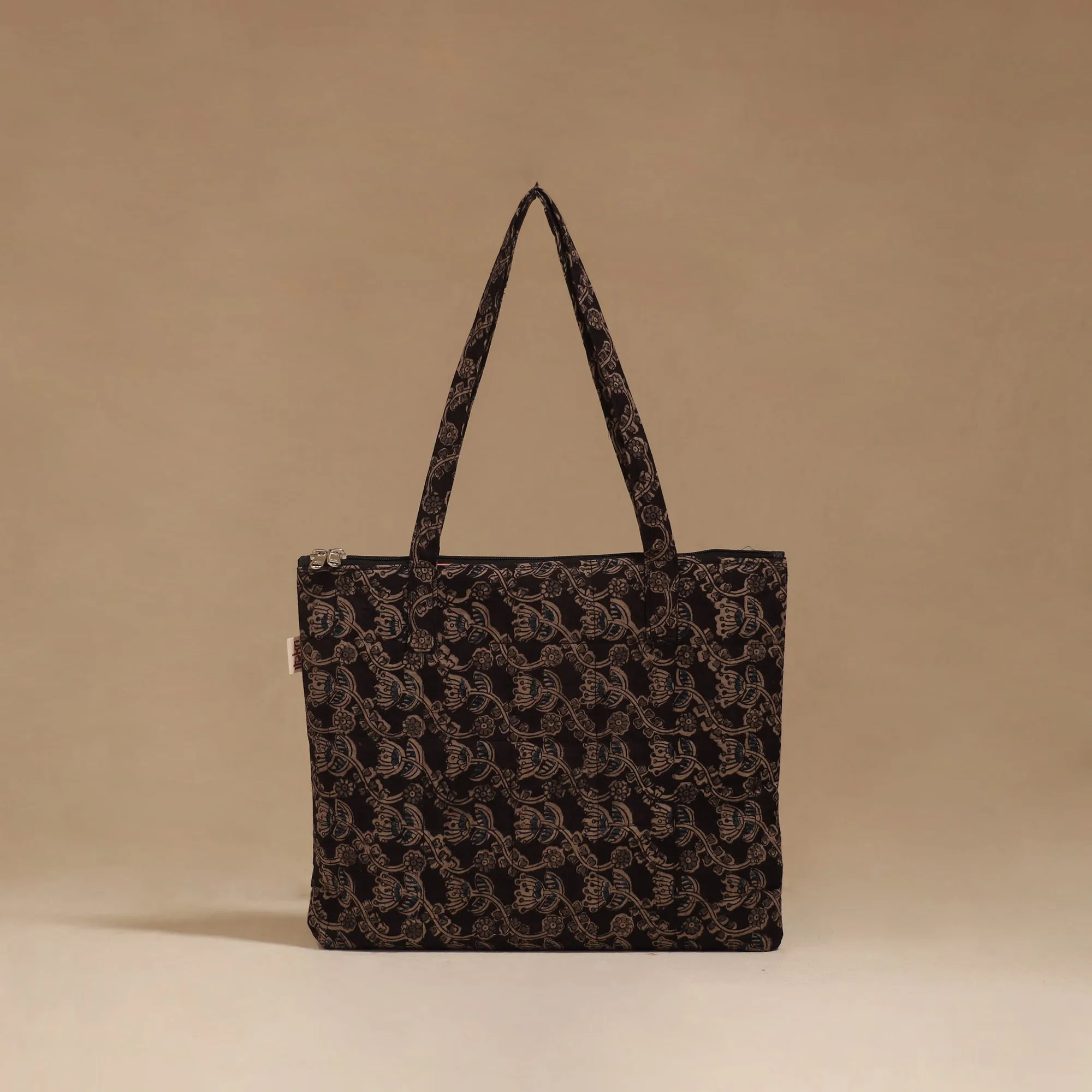 Black - Handcrafted Quilted Handbag 22 sold by Itokri
