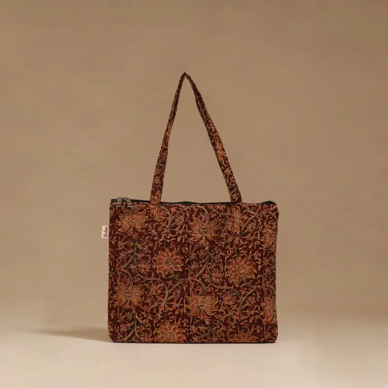 Maroon - Handcrafted Quilted Handbag 19 sold by Itokri