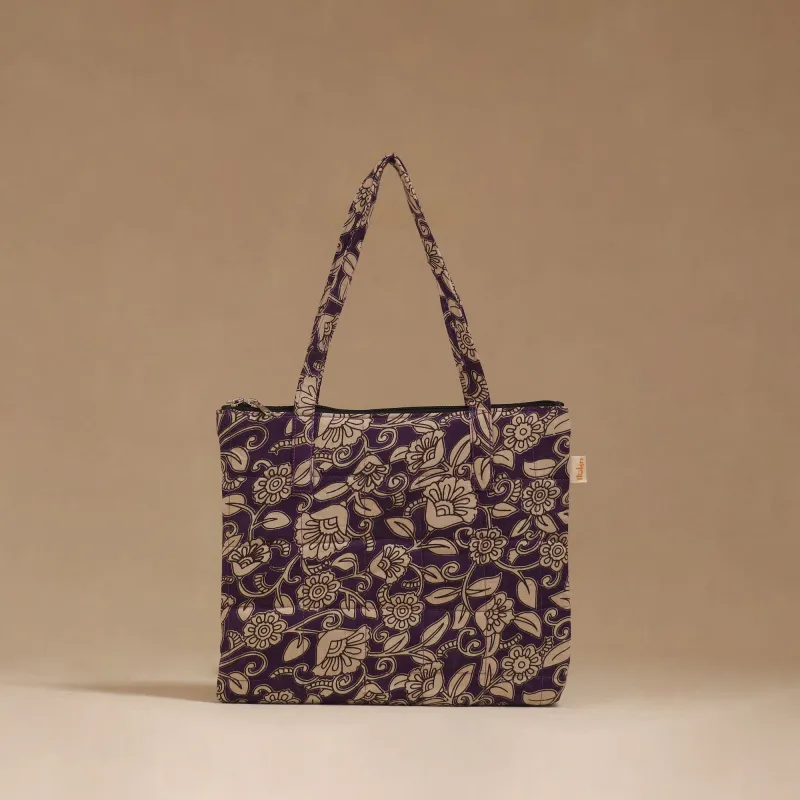 Purple - Handcrafted Quilted Handbag 08 sold by Itokri