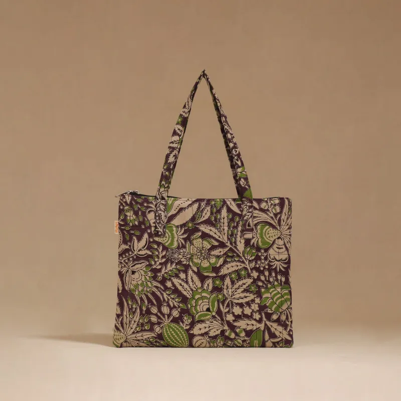 Purple - Handcrafted Quilted Handbag 01 sold by Itokri