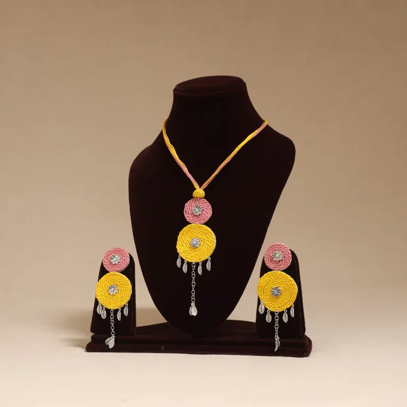 Multicolor - German Silver Thread Necklace Set 02 made by Itokri