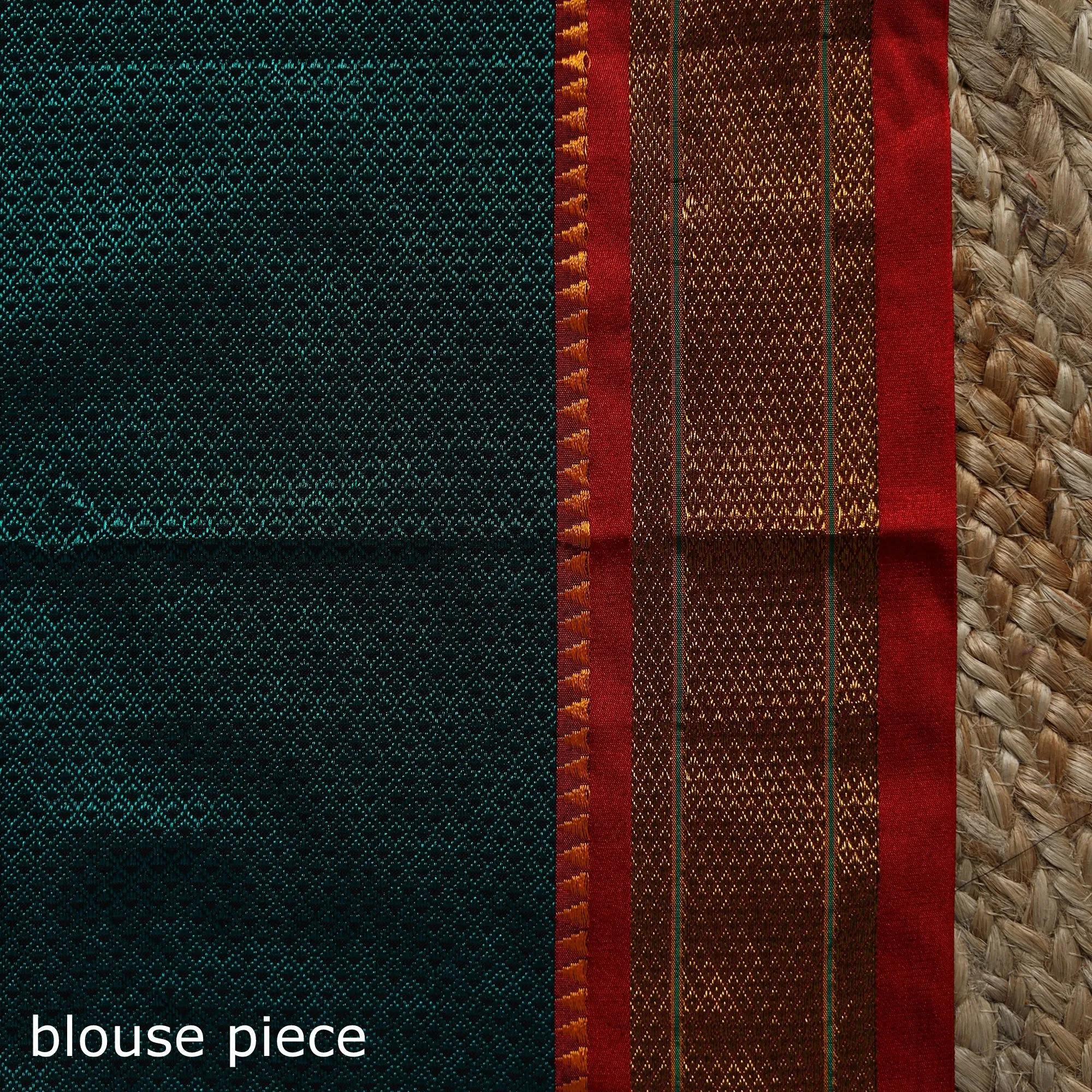 Green - Silk Cotton Khun Saree with Ilkal Pallu Chikki Paras Border 28 sold by Itokri product image thumbnail 5
