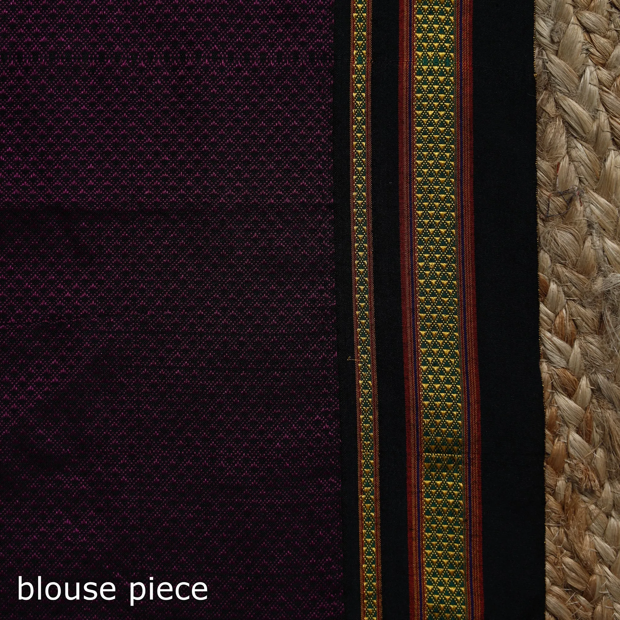 Purple - Silk Cotton Khun Saree with Ilkal Pallu Chikki Paras Border 27 sold by Itokri product image thumbnail 5