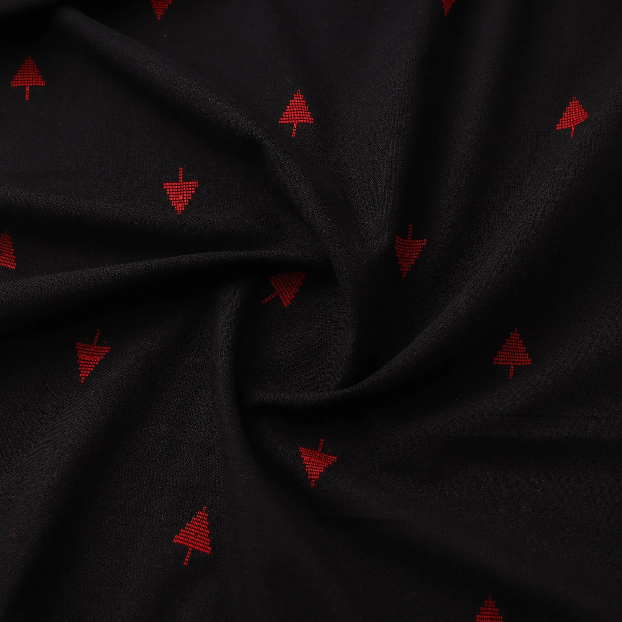 Black - Prewashed Cotton Jacquard Fabric 06 sold by Itokri product image thumbnail 3