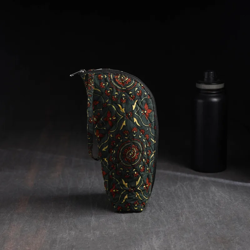 Green - Handmade 1L Water Bottle Cover 02 sold by Itokri