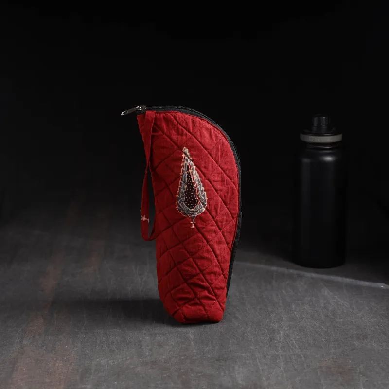 Red - Handmade 1L Water Bottle Cover 12 made by Itokri