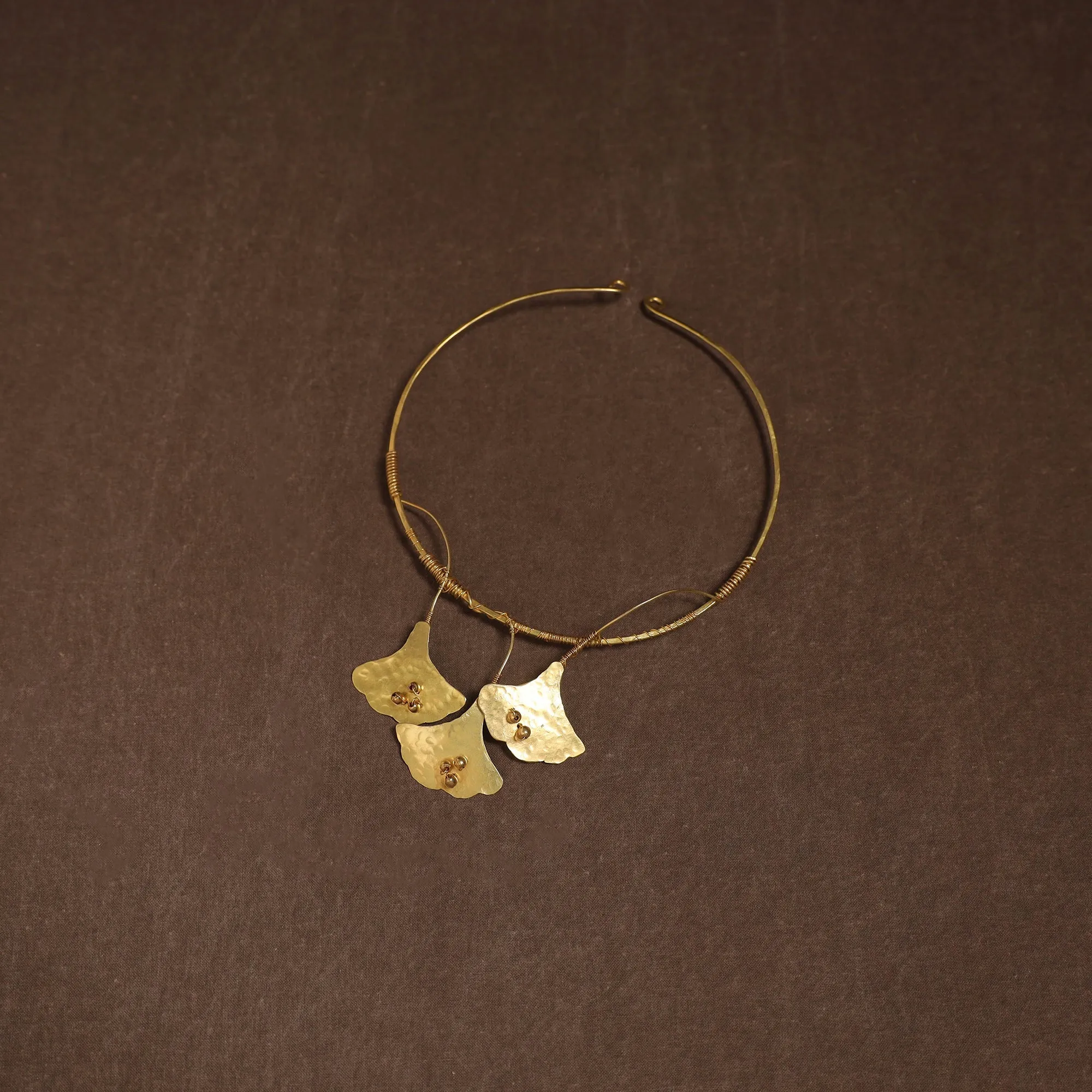 Yellow - Brass Metal Handcrafted Hasli Necklace 136 sold by Itokri product image thumbnail 2