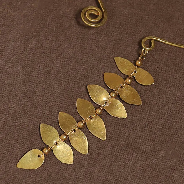 Yellow - Brass Metal Handcrafted Necklace 142 sold by Itokri product image thumbnail 3