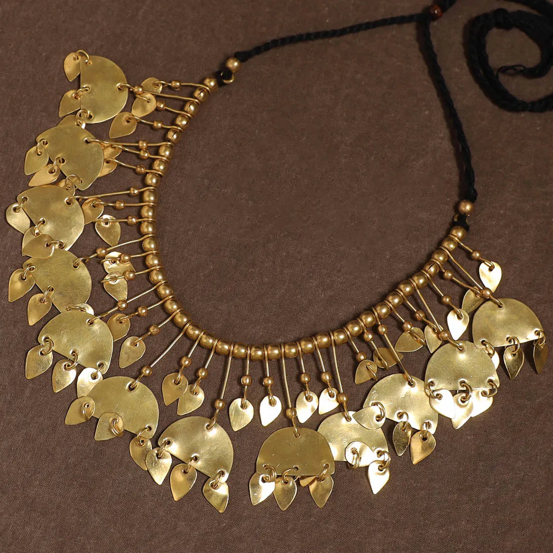 Yellow - Brass Metal Handcrafted Necklace 135 sold by Itokri product image thumbnail 3