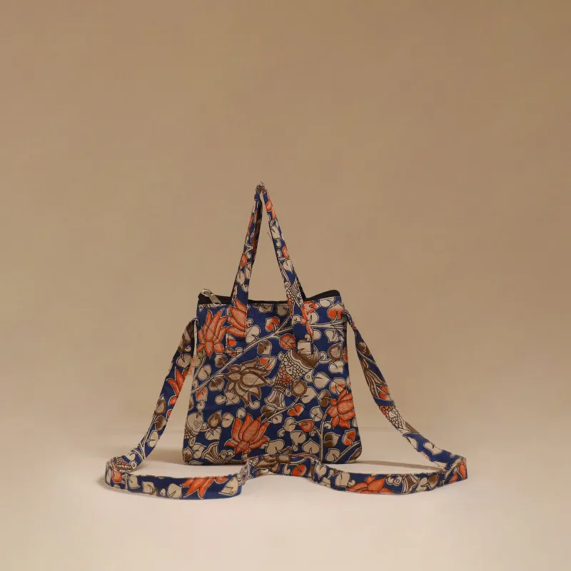 Blue - Handcrafted Quilted Sling Bag 33 made by Itokri
