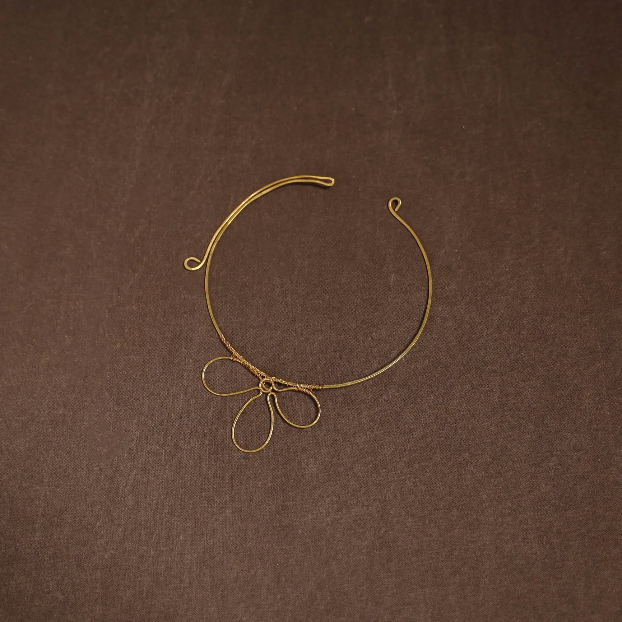 Yellow - Brass Metal Handcrafted Hasli Necklace 107 sold by Itokri product image thumbnail 2