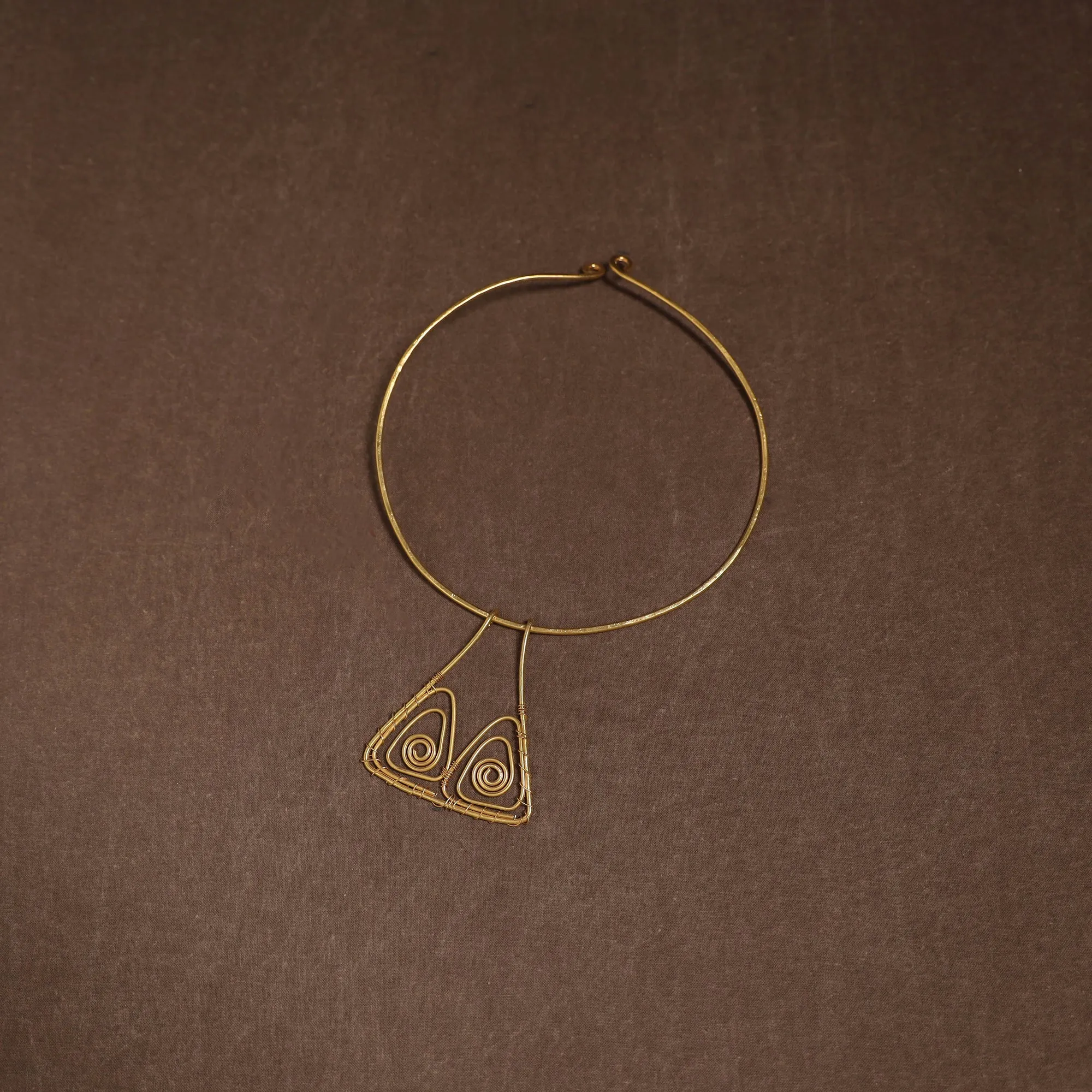 Yellow - Brass Metal Handcrafted Hasli Necklace 105 sold by Itokri product image thumbnail 2