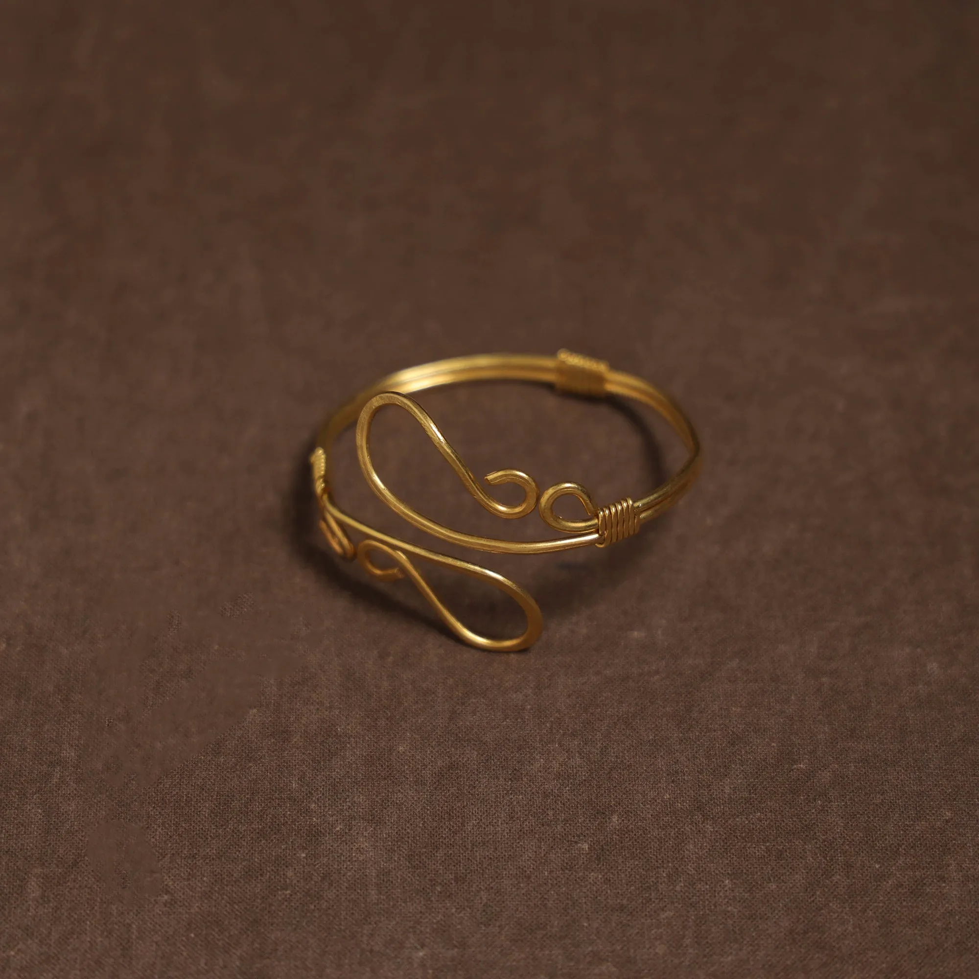 Yellow - Brass Metal Handcrafted Bracelet (Adjustable) 83 sold by Itokri product image thumbnail 2