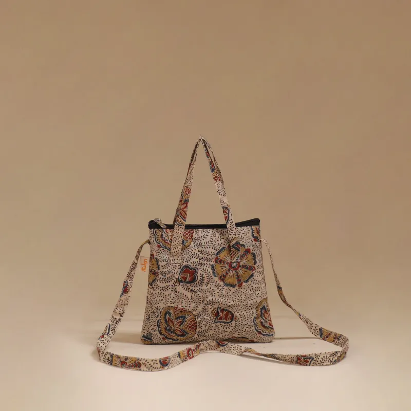 Beige - Handcrafted Quilted Sling Bag 32 sold by Itokri