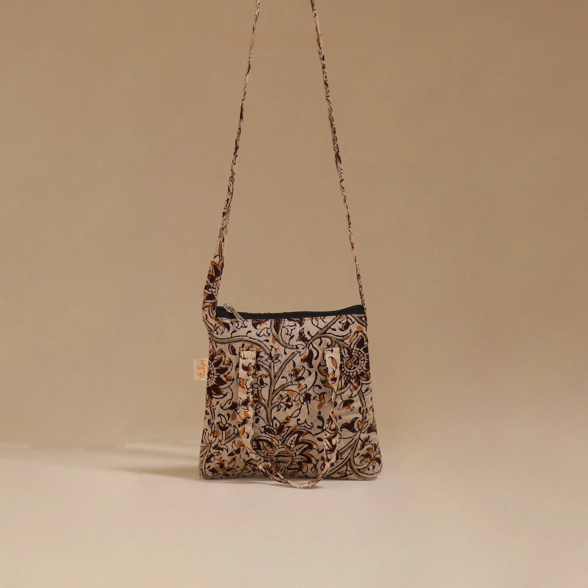 Beige - Handcrafted Quilted Sling Bag 36 sold by Itokri product image thumbnail 2