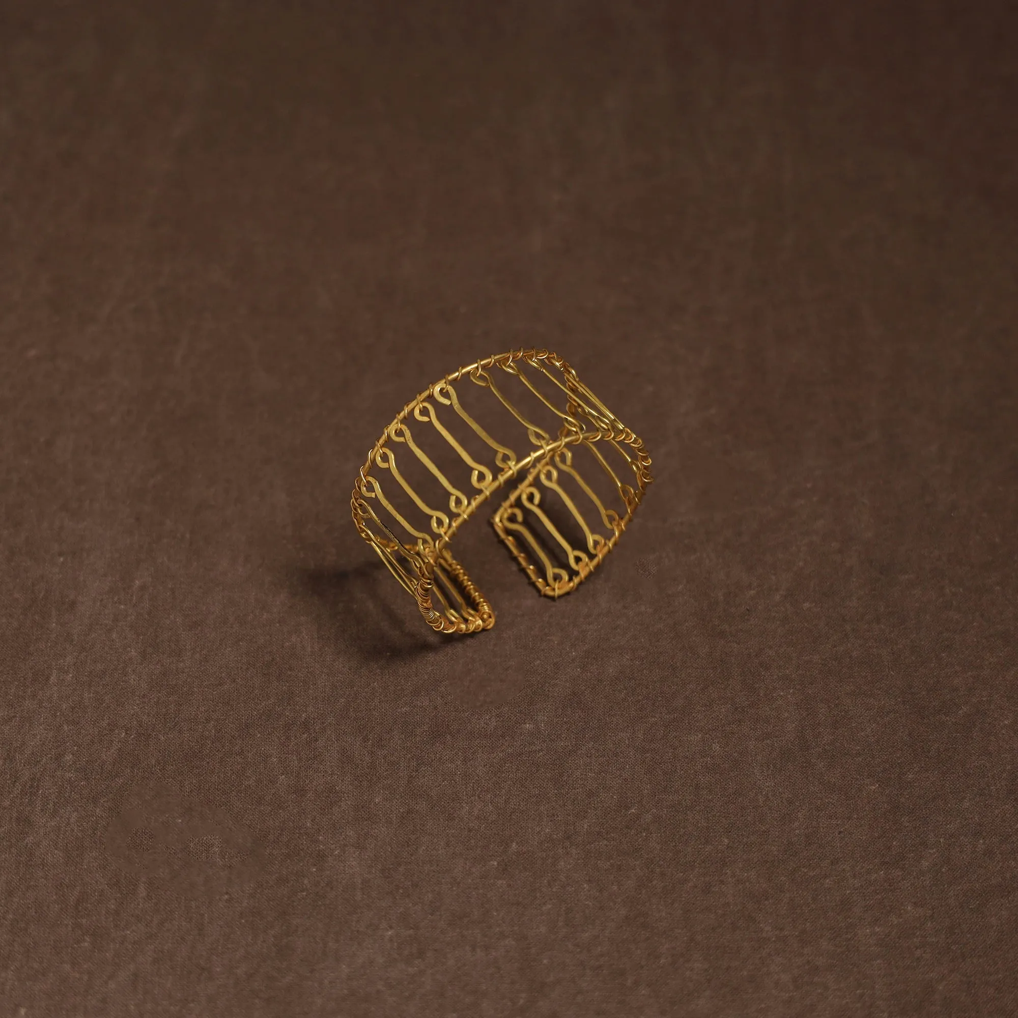 Yellow - Brass Metal Handcrafted Bracelet (Adjustable) 73 sold by Itokri product image thumbnail 2