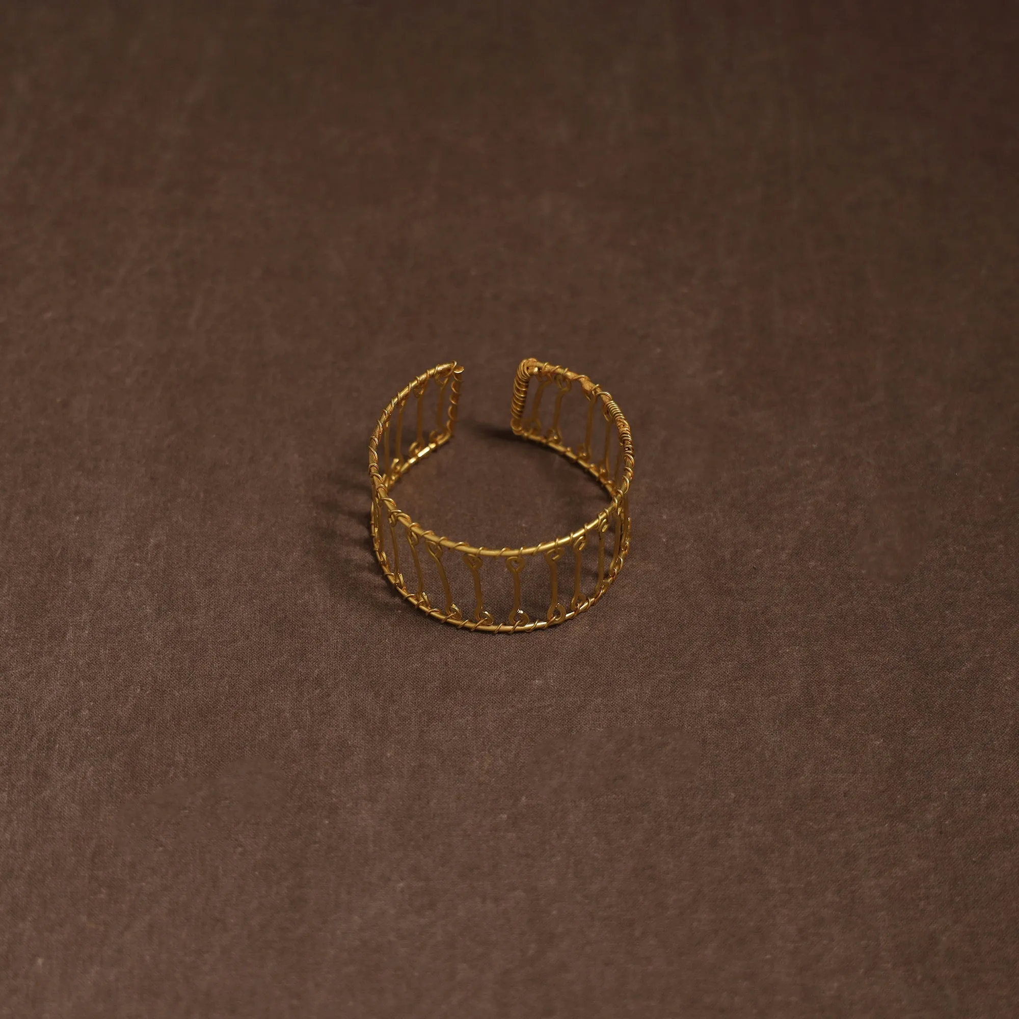 Yellow - Brass Metal Handcrafted Bracelet (Adjustable) 73 sold by Itokri