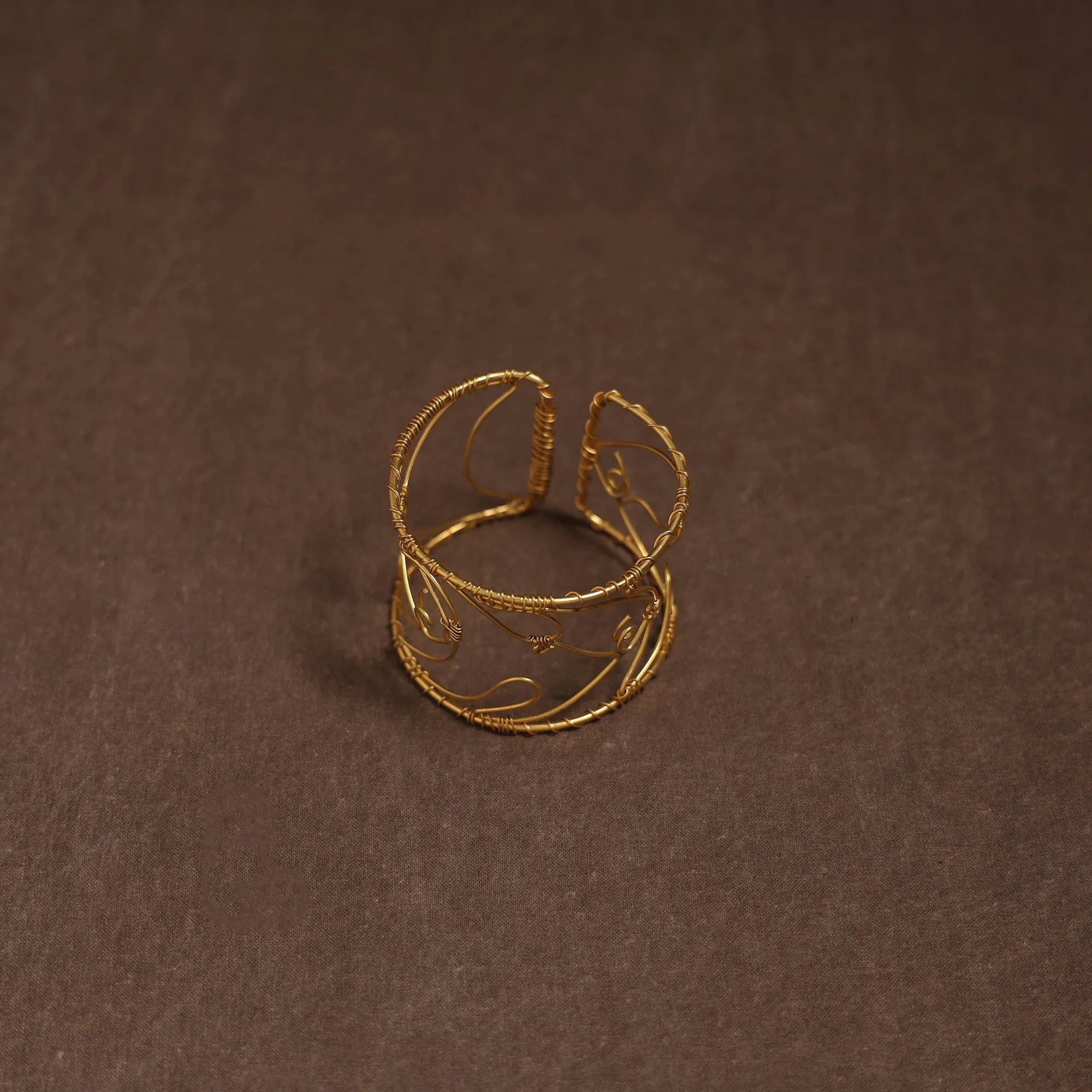 Yellow - Brass Metal Handcrafted Bracelet (Adjustable) 72 sold by Itokri product image thumbnail 3