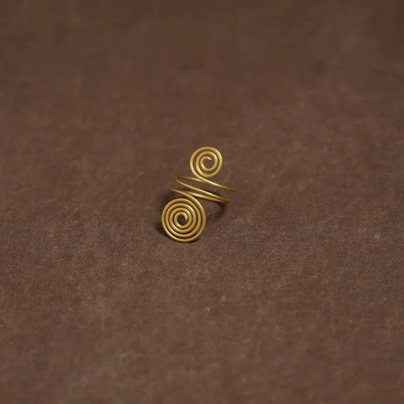 Yellow - Brass Metal Handcrafted Ring 12 made by Itokri