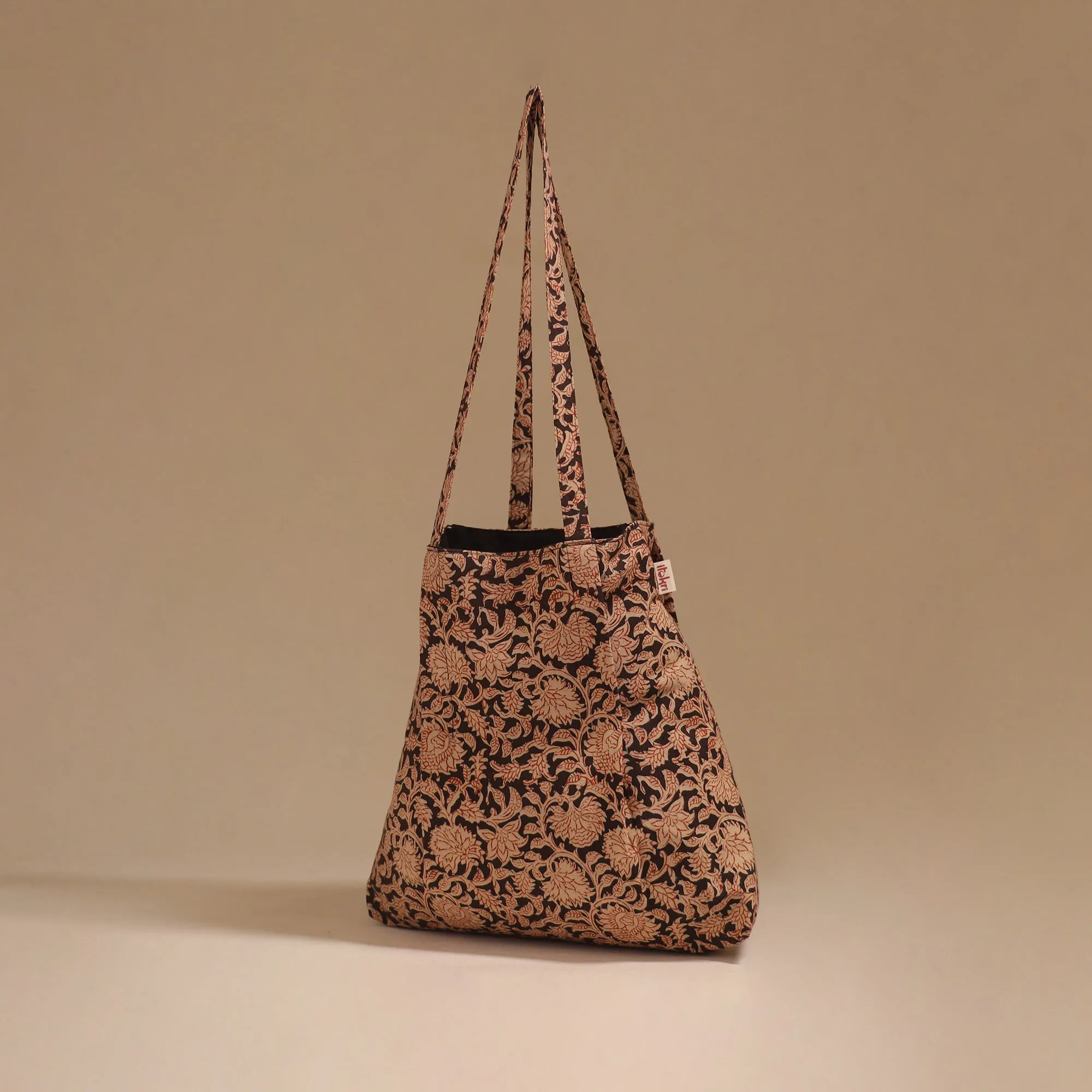 Black - Handcrafted Fabric Jhola Bag 77 sold by Itokri product image thumbnail 2