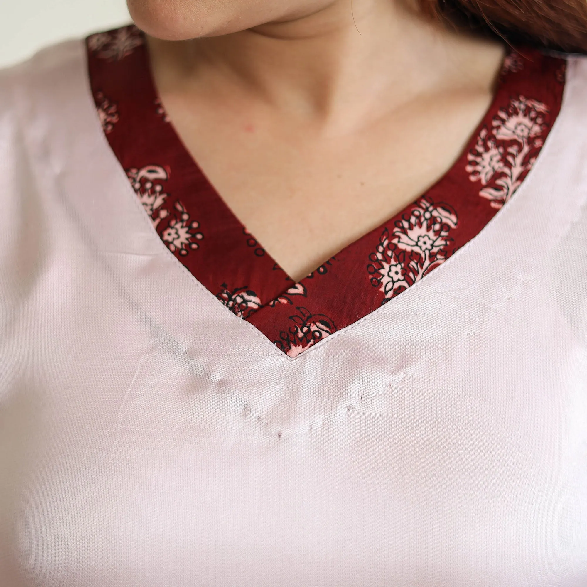 Light Purple - Modal Silk Plain Long Straight Kurta 45 sold by Itokri product image thumbnail 5